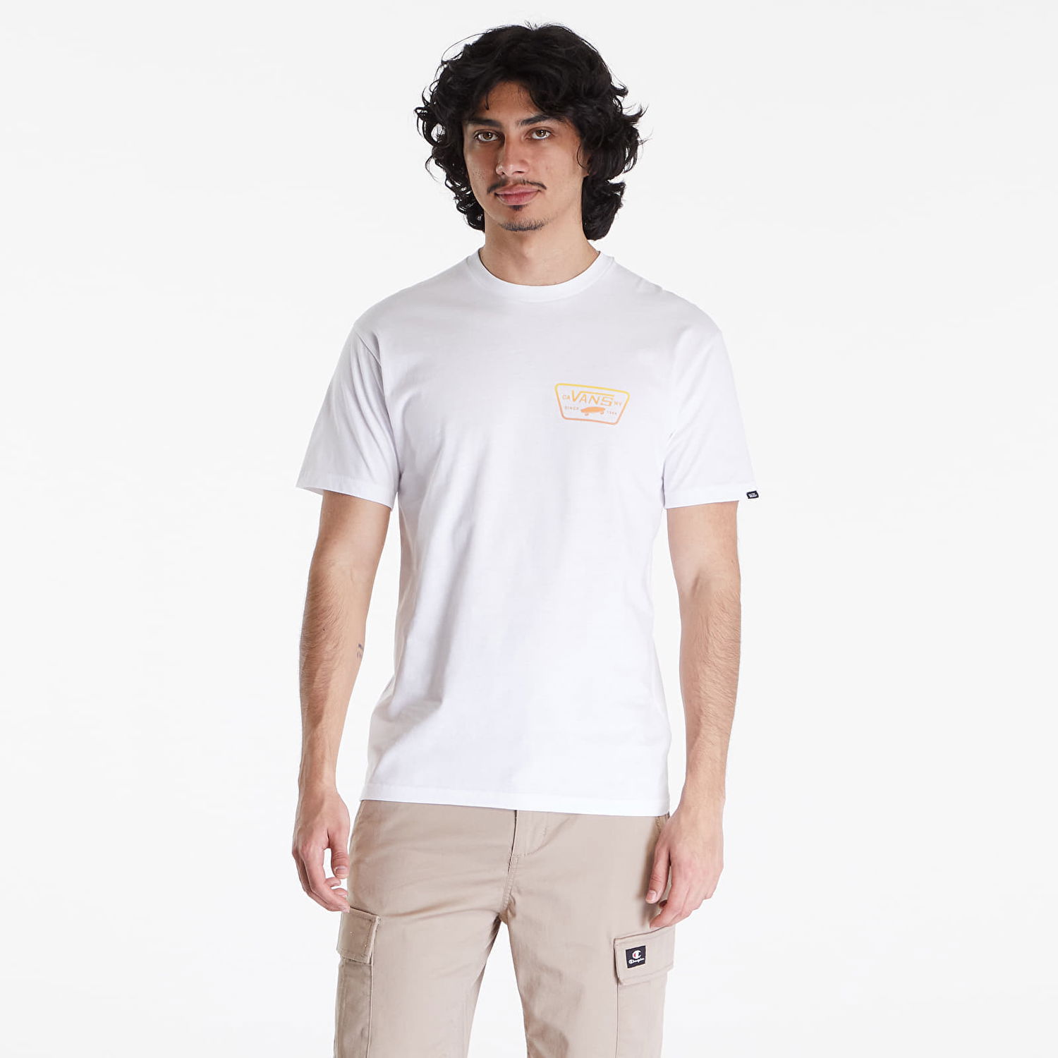 Tričko Vans Men's T-Shirt Full Patch Back SS Tee White Biela | VN0000F8D1D1, 0