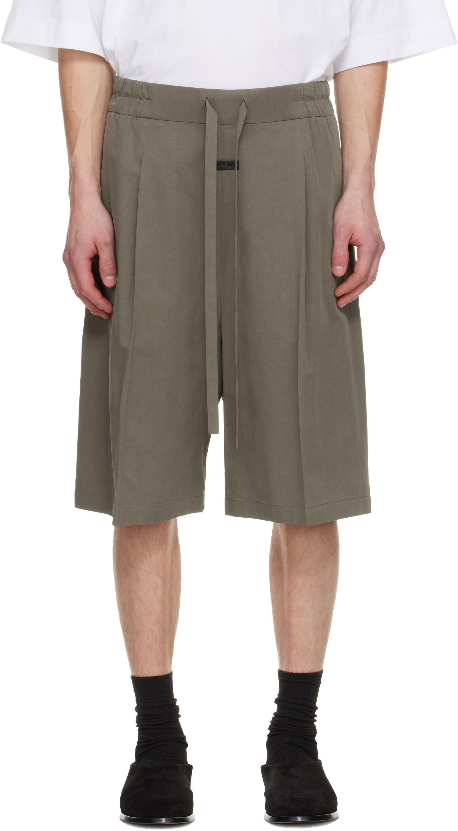 Šortky Fear of God Fear of God Cotton Tencel Relaxed Shorts Zelené | FG25FW38-381CTE-259, 0