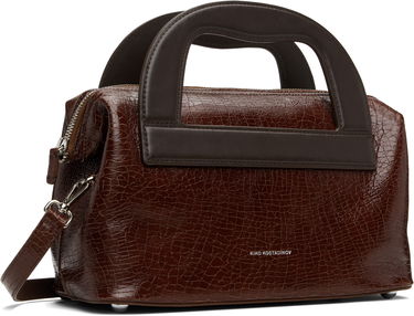 Kabelka KIKO KOSTADINOV Isadora Croc-Embossed Top-Handle Bag Hnedá | KKWAW25BG03-178, 1