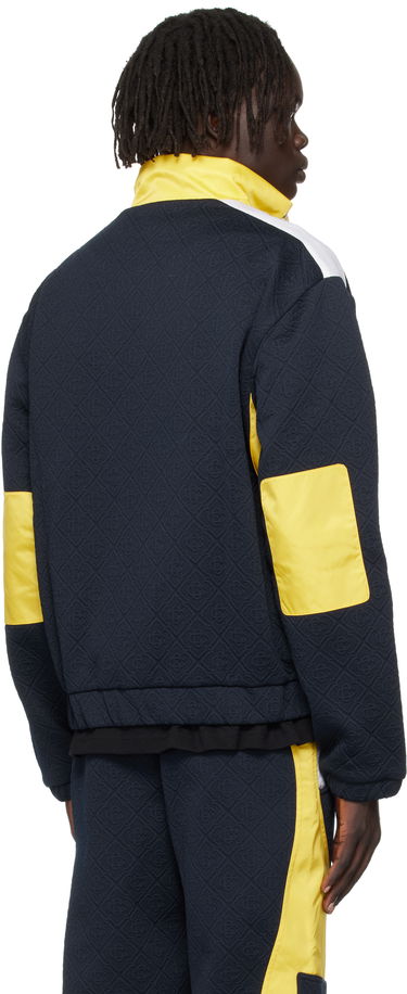 Bunda Casablanca Casablanca Jacquard Nylon Jacket Navy | MPF25-JK-389-02, 2