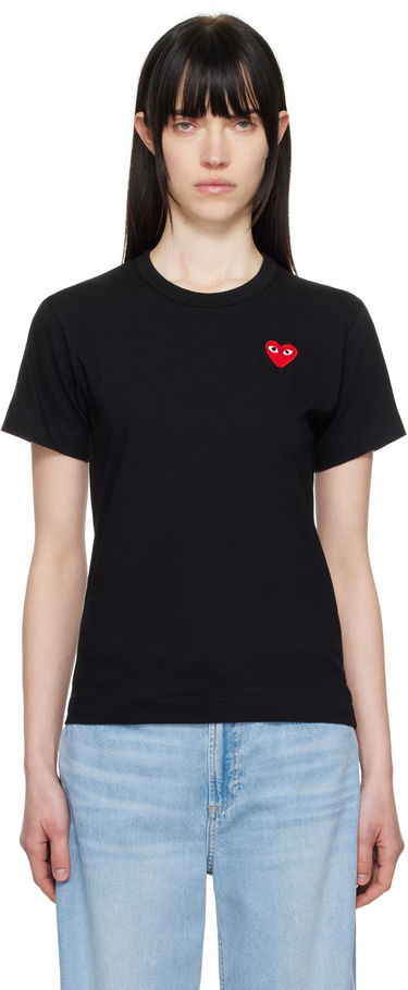 Tričko Comme des Garçons COMME des GARÇONS PLAY Heart T-Shirt Čierna | T108-051, 0