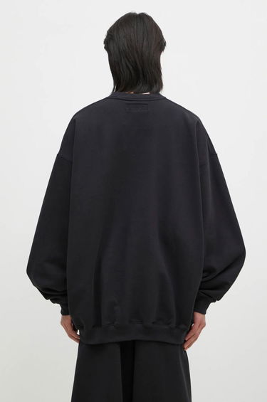Mikina VETEMENTS Embroidered Logo Oversized Sweatshirt Čierna | UA66CW640B, 3