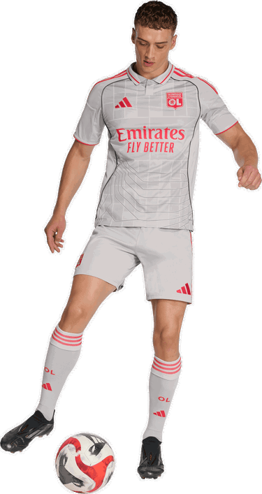 Dres adidas Originals Olympique Lyon 3rd Jersey 2025/26 Biela | jd1389, 5