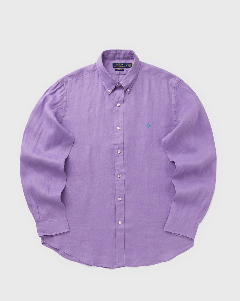Košeľa Polo by Ralph Lauren Long Sleeve Linen Custom Fit Button-Down Sport Shirt Fialová | 710966294028