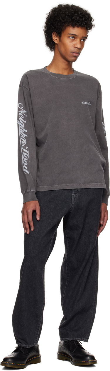 Tričko Neighborhood Neighborhood NH LS-12 Long Sleeve T-Shirt Šedá | 242PCNH-LT12, 3
