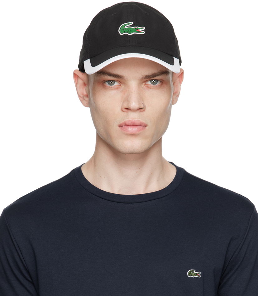 Šiltovka Lacoste Sport Contrast Border Cap Čierna | RK5398_258