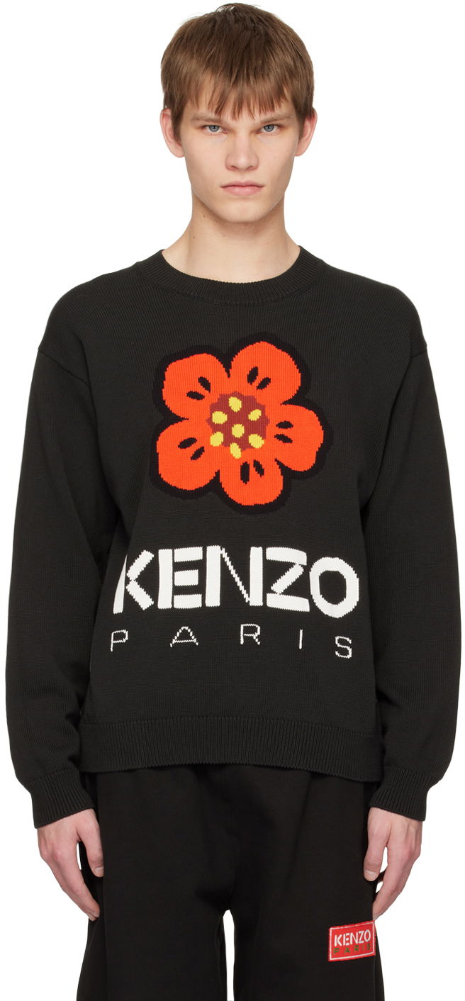 Sveter KENZO Paris Boke Flower Sweater Čierna | FD55PU3803LC, 0