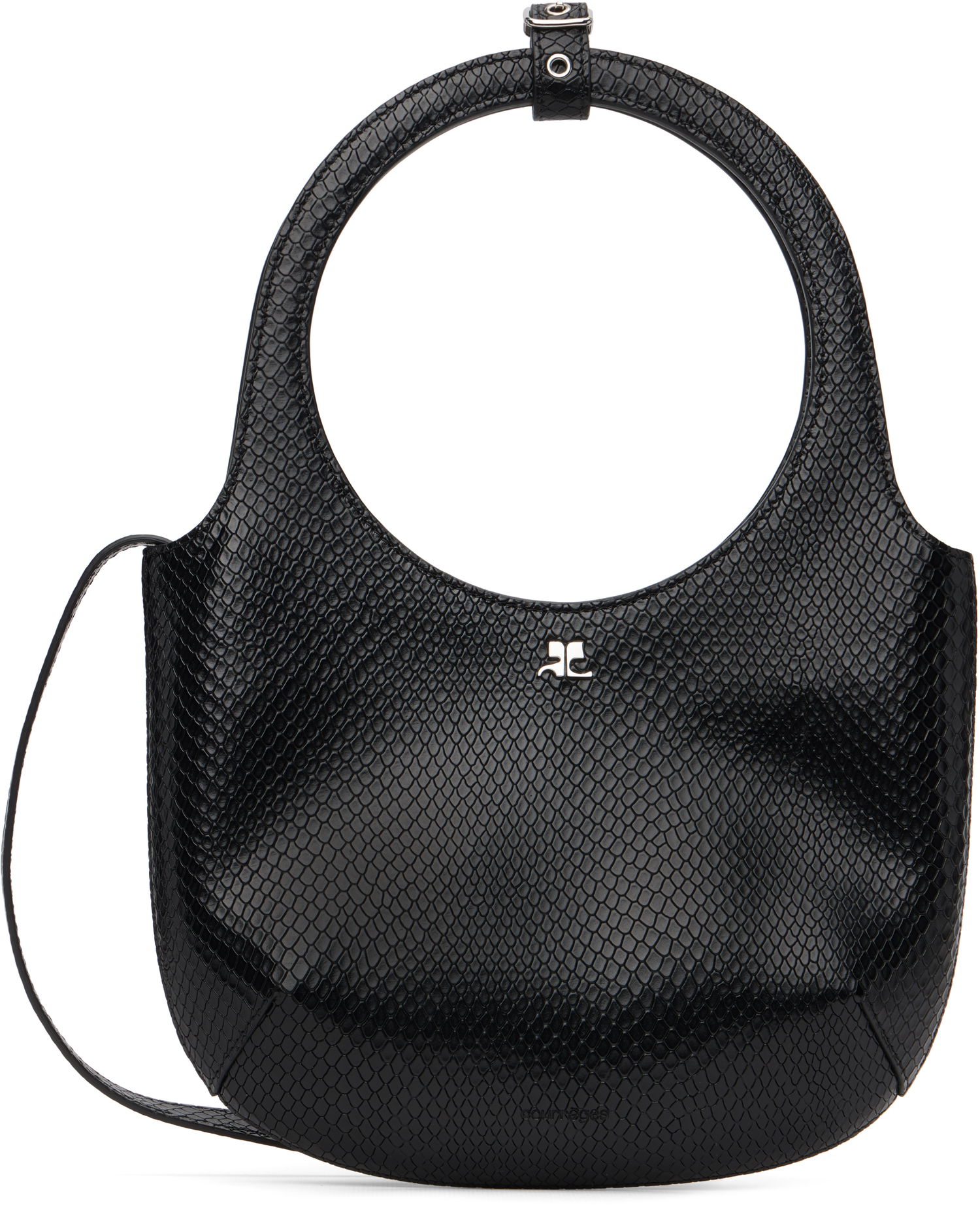 Taška cez rameno Courrèges Courrèges Holy Viper Shoulder Bag Čierna | 325GSA102CV0045, 0