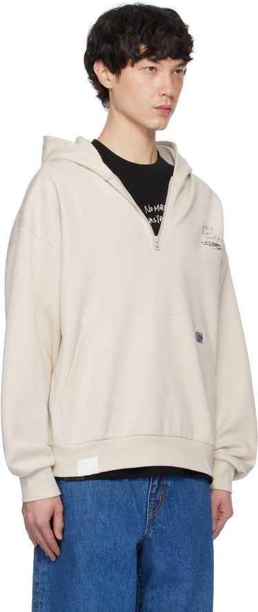 Mikina izzue Izzue Graphic Print Zip Hoodie Béžová | IZXSWN3157W4NGYR, 1