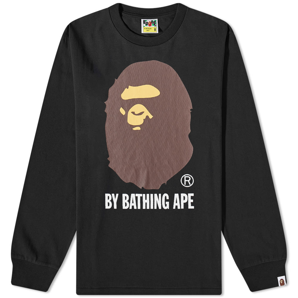 Tričko BAPE Long Sleeve Tee Čierna | 001LTI801012M-BLK, 0