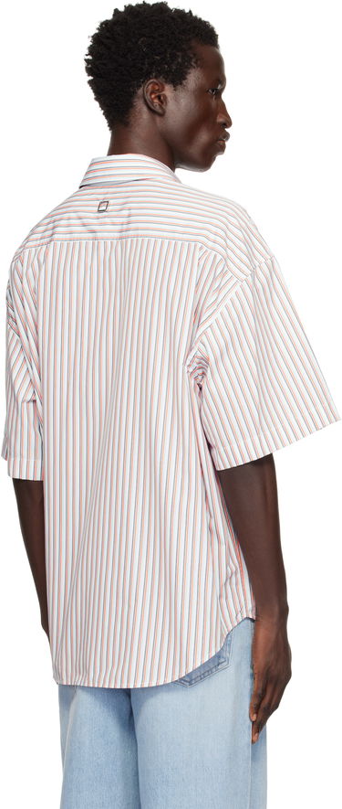 Košeľa WOOYOUNGMI WOOYOUNGMI Striped Short Sleeve Shirt Biela | W243SH01, 2
