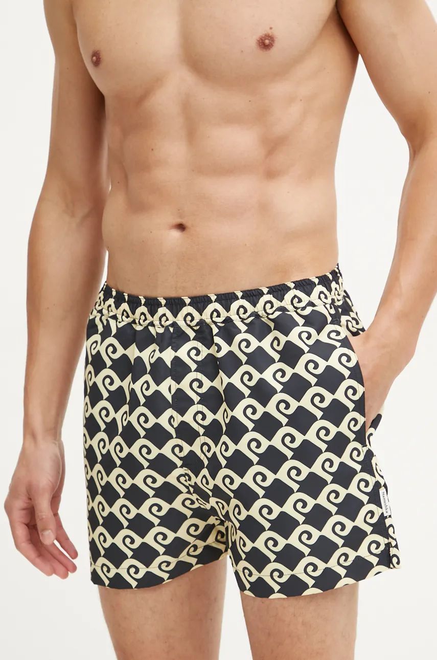 Boxerky Nanushka AMIL Patterned Swim Trunks Čierna | NM24PFST00198, 0