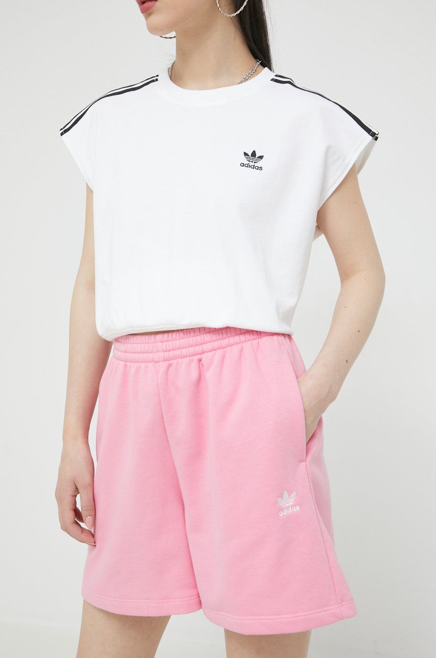 Šortky adidas Originals High Waist Shorts Ružová | HM1817, 0