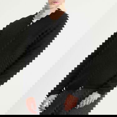 Bomber bunda Universal Works Wool Fleece Zip Bomber Jacket Čierna | 00018-BLK, 2