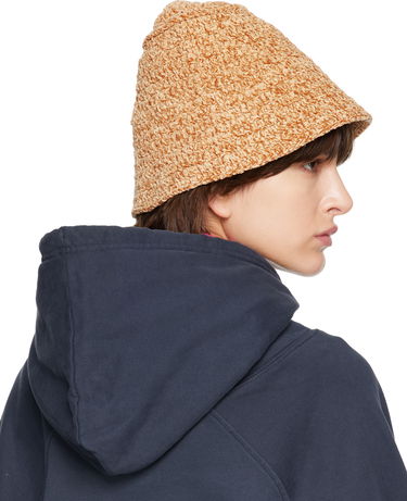 Klobúk BY FAR Textured Knit Bucket Hat Béžová | 23CRROBTNCHEN, 2