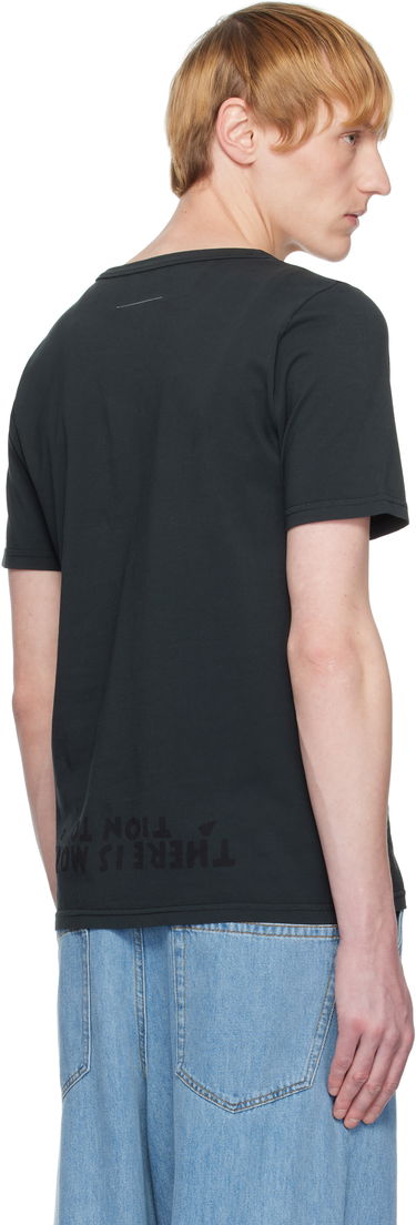 Tričko Maison Margiela MM6 Maison Margiela V-Neck Jersey T-Shirt Čierna | SH2GC0022 M20115, 2