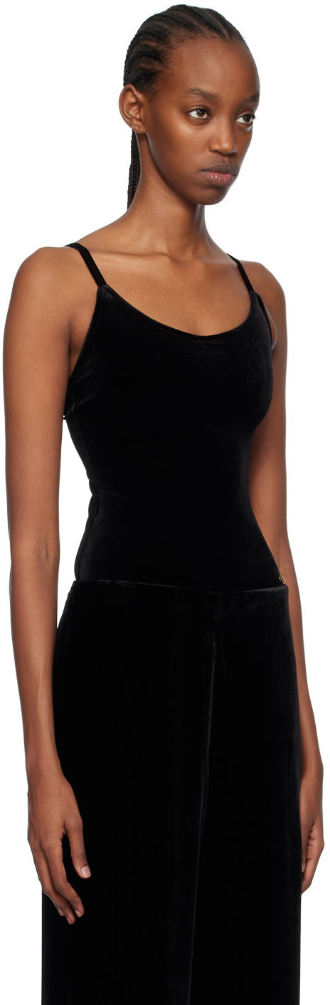 Tielko Anine Bing Alissa Velvet Bodysuit Čierna | A-08-7405-009, 1