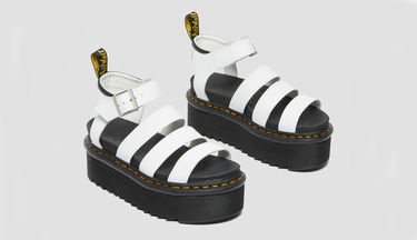 Tenisky a topánky Dr. Martens Blaire Quad Hydro Leather Platform Sandals W Biela | DM27296100, 1