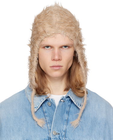 Klobúk Acne Studios Acne Studios Fluffy Beanie Béžová | C40395-, 0