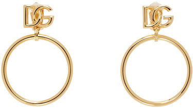 Náušnice Dolce & Gabbana Logo Hoop Earrings Metalická | WEQ6M3W1111, 0