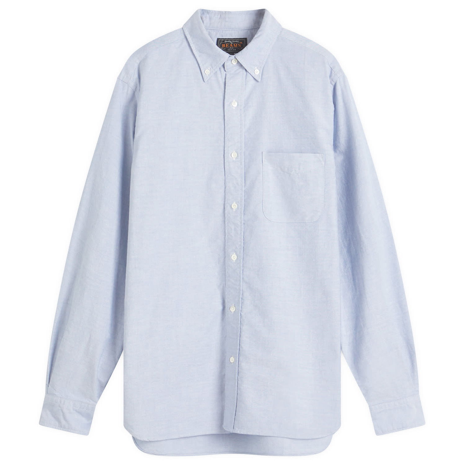 Košeľa BEAMS Beams Plus Button Down Oxford Shirt, Size Small Modrá | 3811-0011-139-75, 1