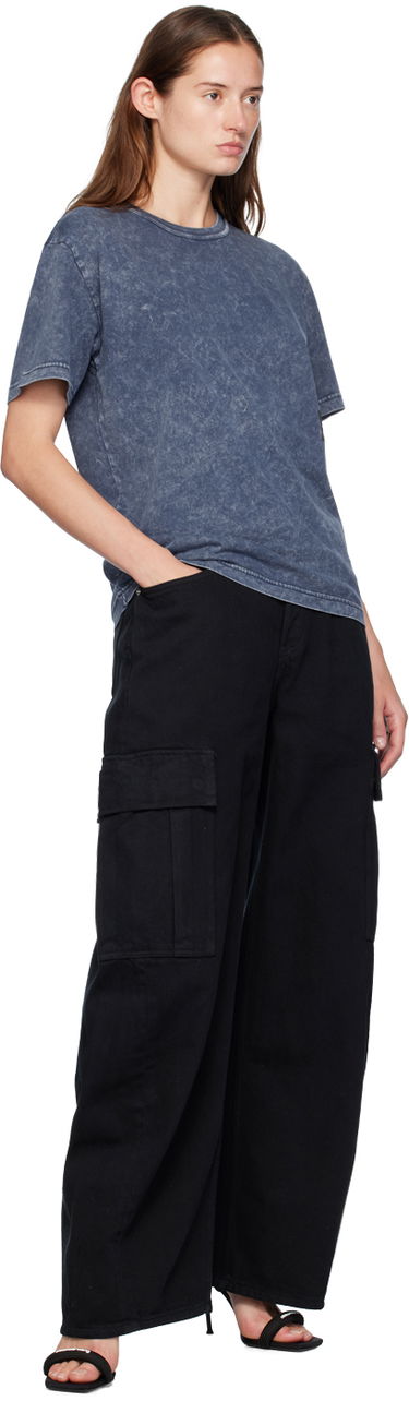 Tričko Alexander Wang Alexander Wang Puff Logo T-Shirt Modrá | 4CC3241520, 3