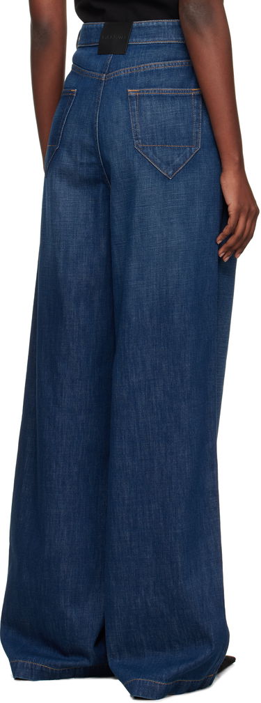 Džínsy LANVIN Lanvin Darted Wide Leg Jeans Modrá | RW-TR0316-D089-E25, 2