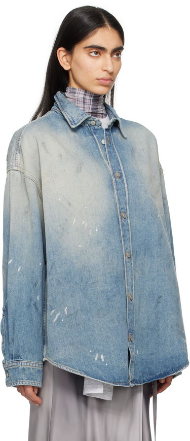 Košeľa Acne Studios Acne Studios Button-Up Denim Shirt Modrá | CB0103-, 1