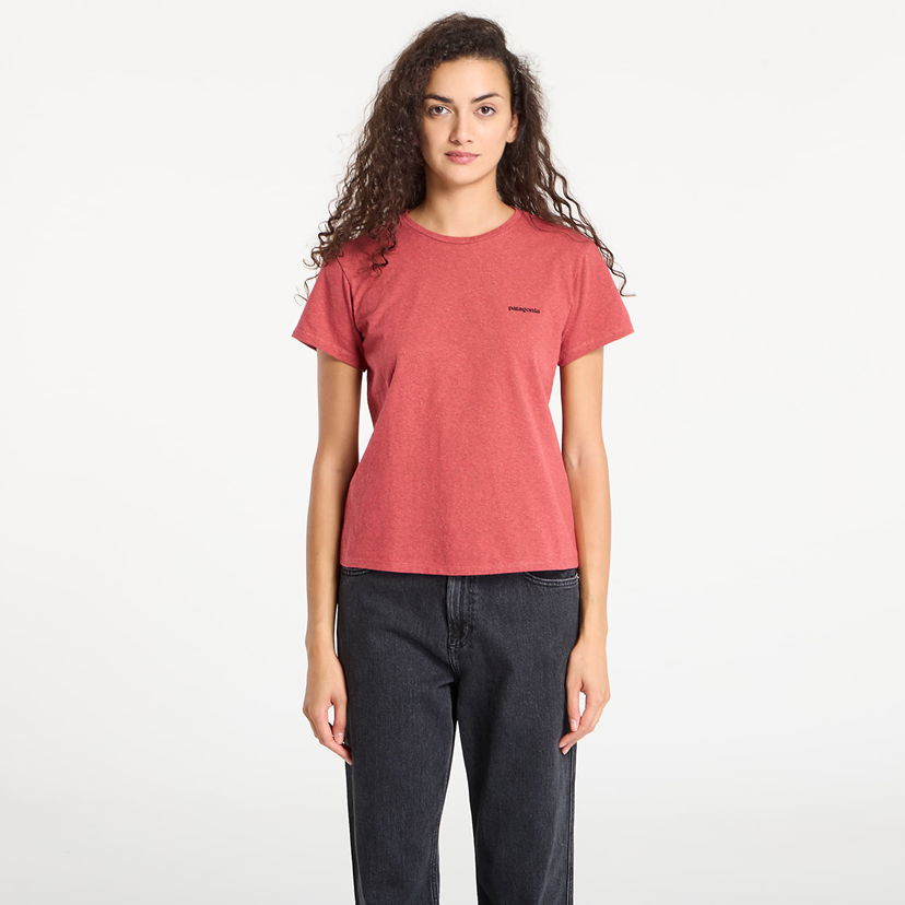Tričko Patagonia Patagonia P-6 Logo Responsibili-Tee T-Shirt Červená | 37567 PTRE