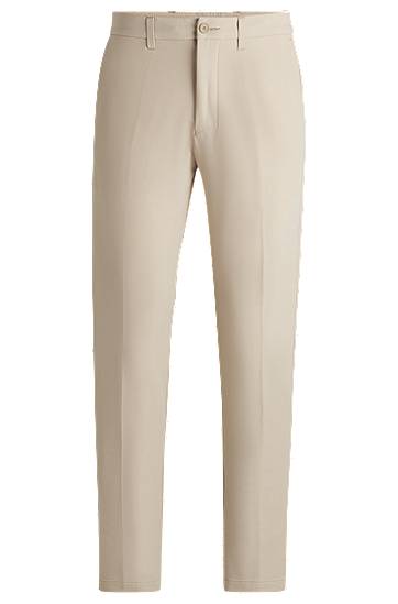 Nohavice BOSS Slim-Fit Easy-Iron Four-Way Stretch Chinos Béžová | 50495497, 0