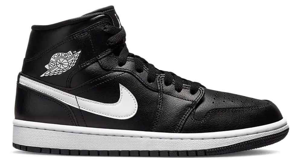 Air Jordan 1 Mid "Black White"