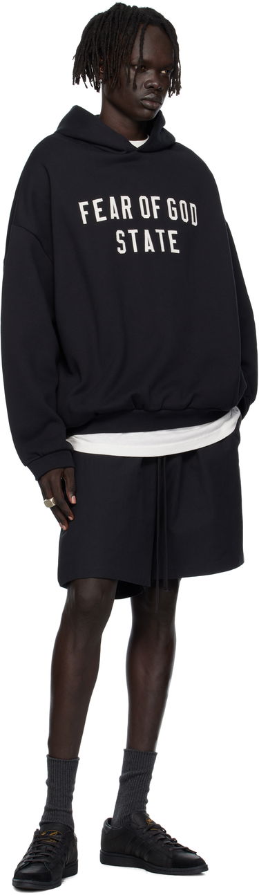 Mikina Fear of God Fear of God ESSENTIALS 90s Fit Fleece Hoodie Čierna | 192SP256210F, 3