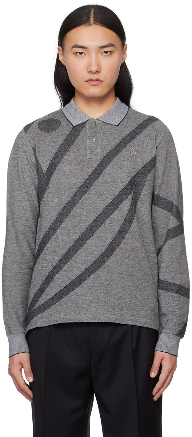 Polo tričko Vivienne Westwood Polo Tee Šedá | 2H01000H-J0051-, 0