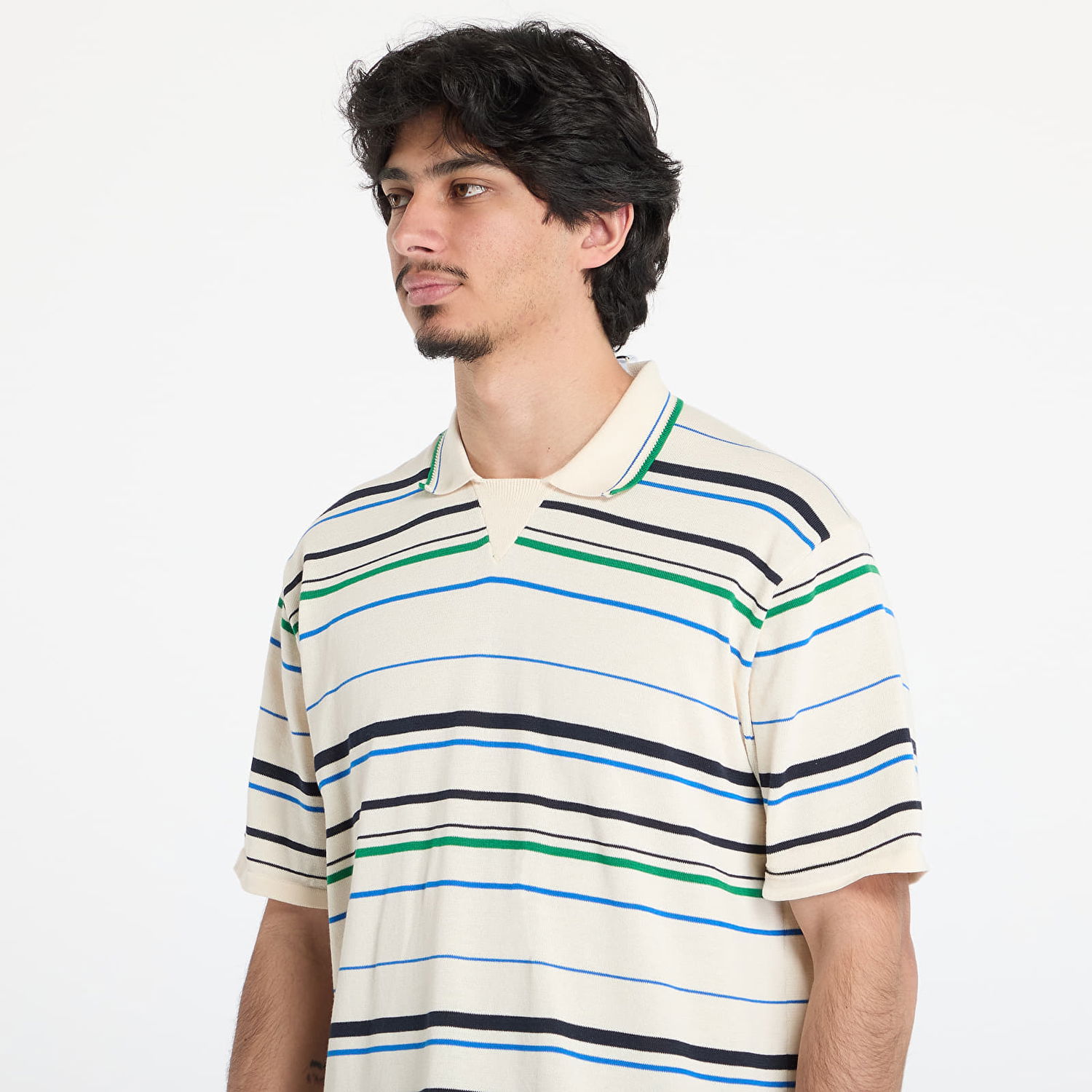 Polo tričko adidas Originals Wales Bonner Knit Polo Shirt Béžová | JM8203, 1