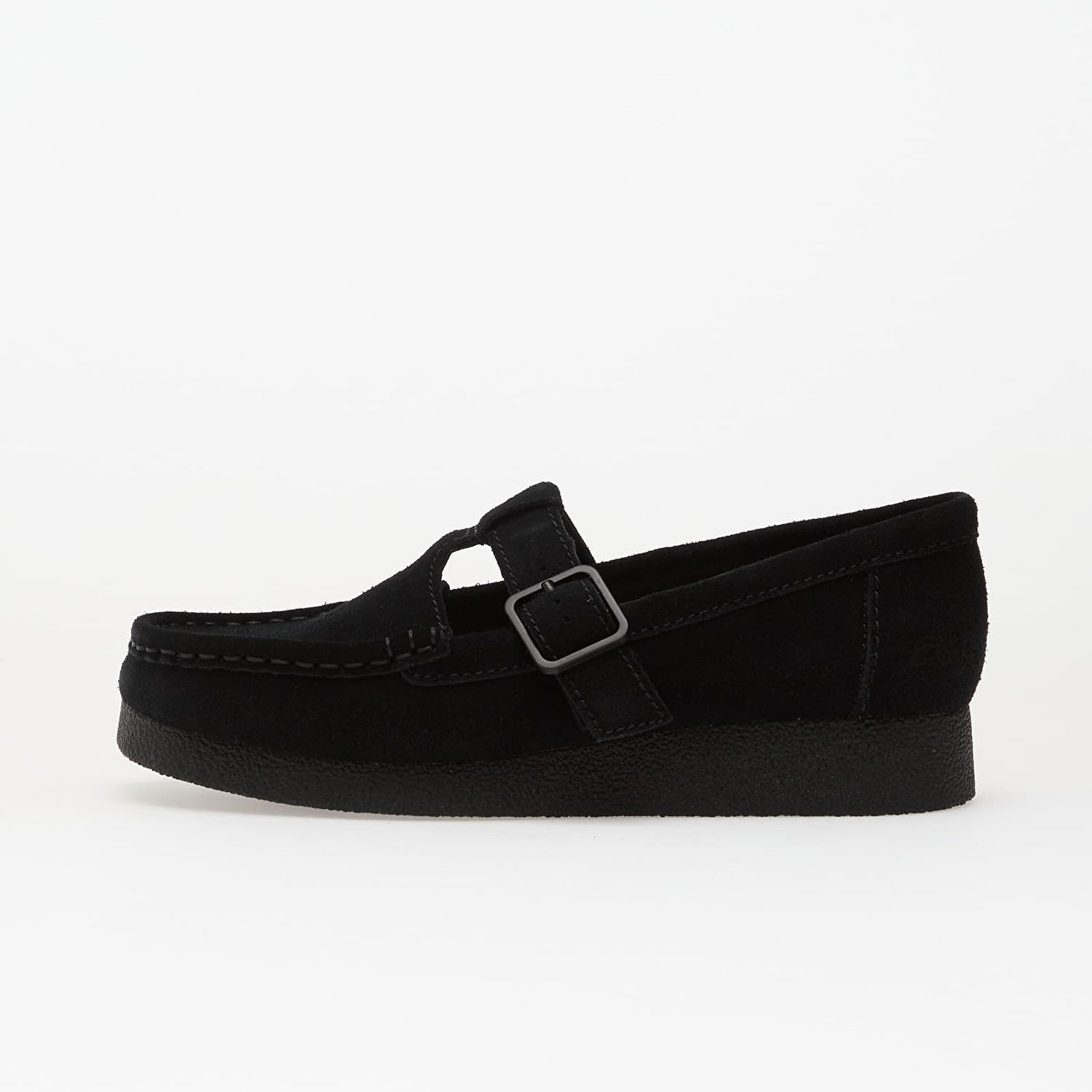 Tenisky a topánky Clarks WallabeeEVOBar Suede Buckle Moccasin Čierna | 26183153, 0