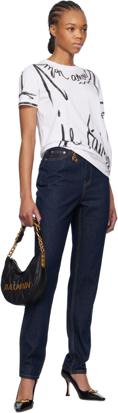 Tričko Balmain Balmain Short-Sleeved 'Je T'aime' T-Shirt Biela | EF1EF000GE35, 3