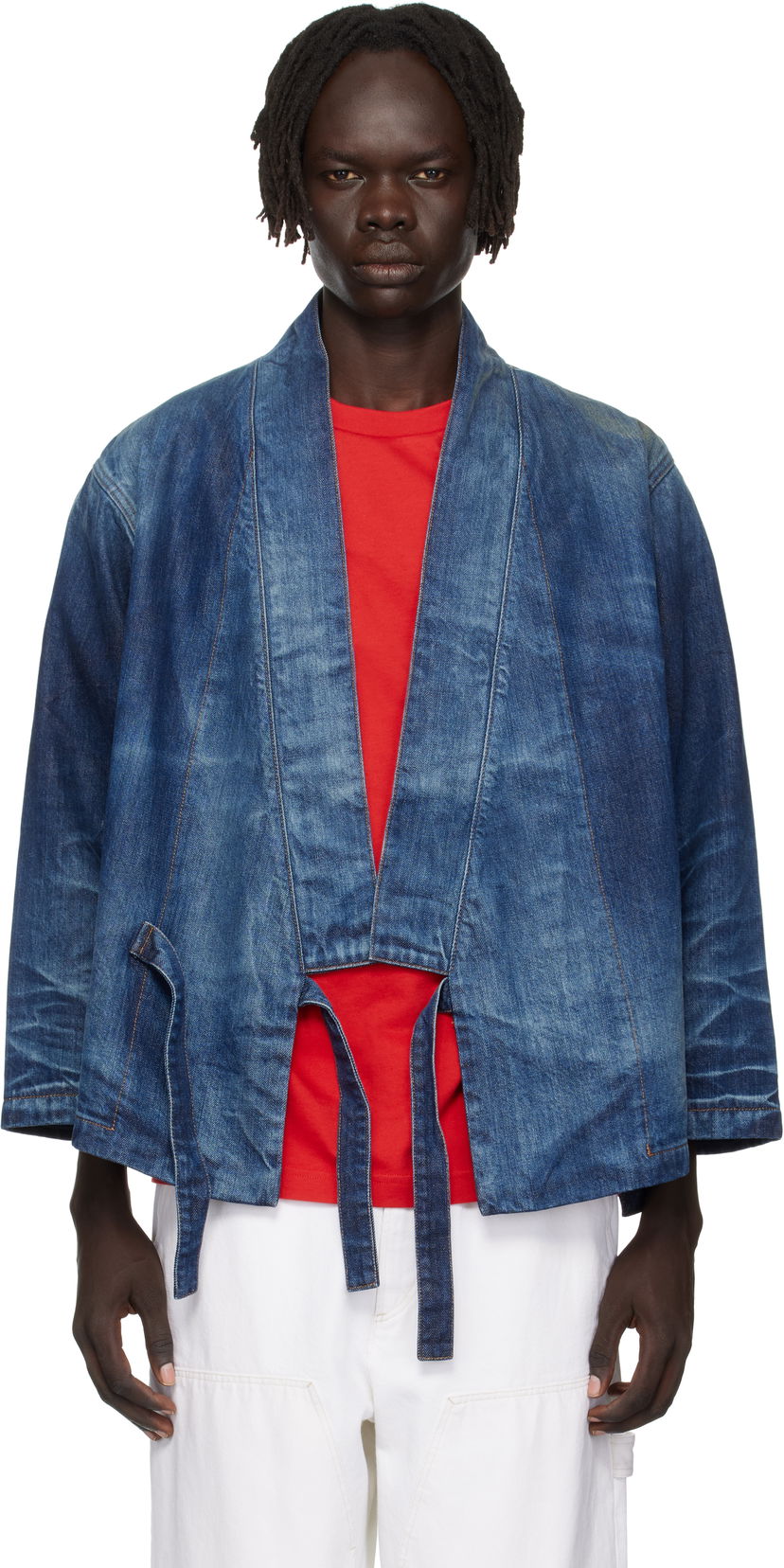 Bunda KENZO Kenzo Paris Kimono Denim Jacket Modrá | FF65DV1466I7