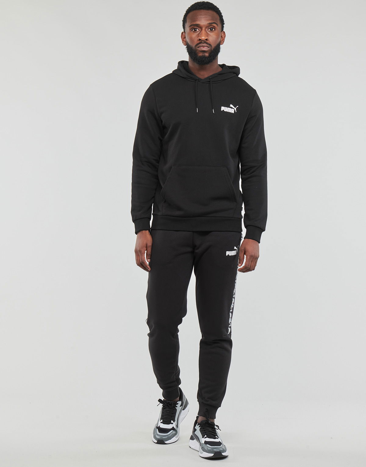 Tepláky Puma bottoms ESS TAPE CAMO Čierna | 673362-01, 1