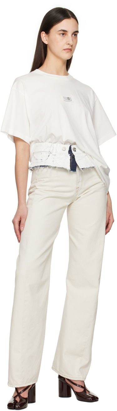 Šortky Maison Margiela MM6 Maison Margiela Denim Shorts Biela | S62TP0041 M30028, 2