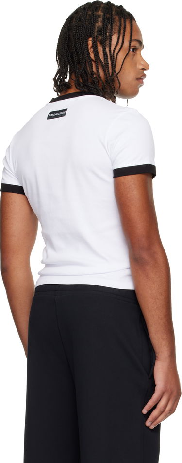 Tričko Marine Serre Moon Logo Bicolor Jersey Baby Fit T-shirt Biela | UTT010ACJER0008, 2