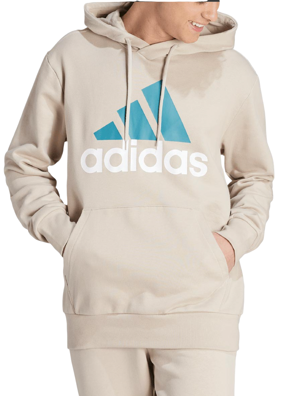 Mikina adidas Performance Essentials French Terry Hoodie Béžová | ij8584-ij8584, 0