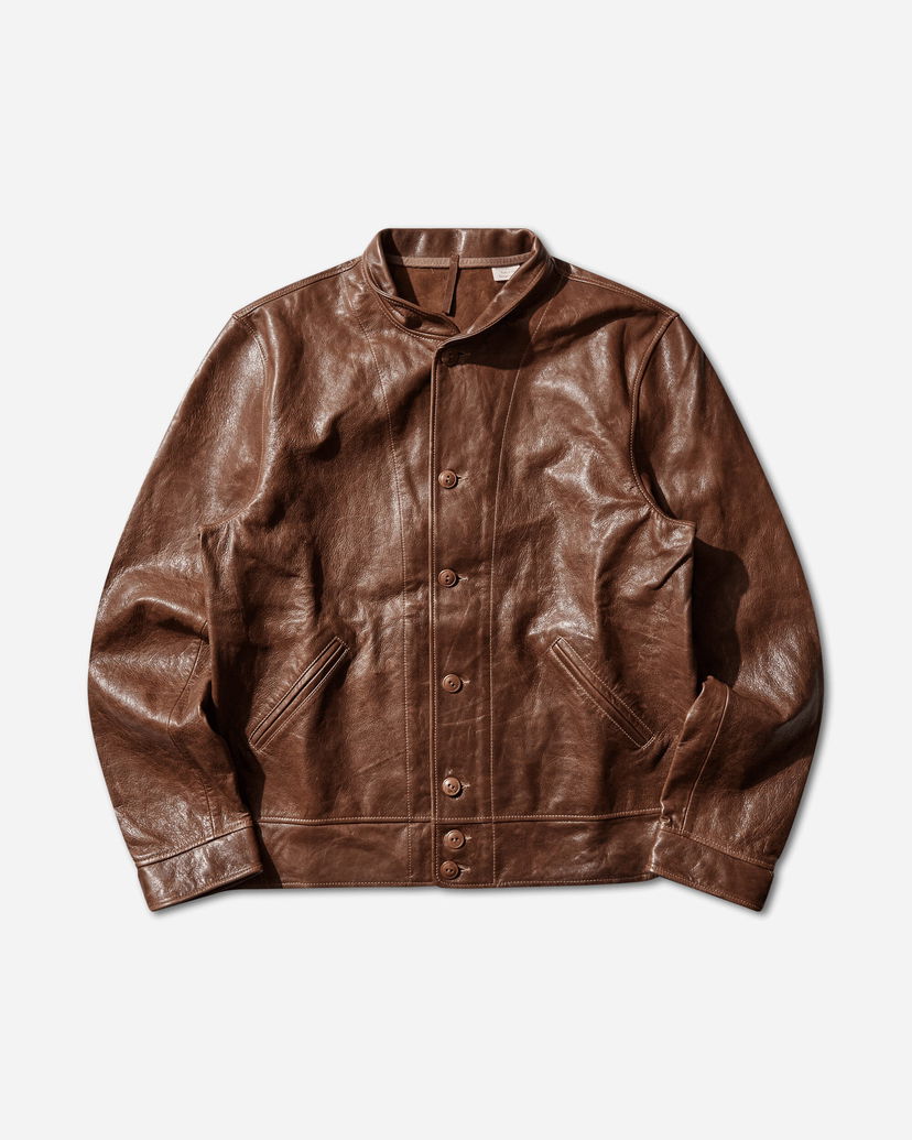 Bunda Levi's Menlo Cossak Leather Jacket Hnedá | 39204 0000