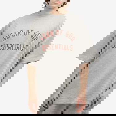Tričko Fear of God Essentials Jersey Crewneck T-Shirt Šedá | 125BT244191F, 2