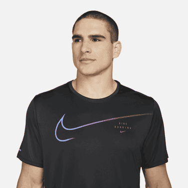 Tričko Nike Dri-FIT UV Run Division Miler T-Shirt Čierna | dm4811-010, 3