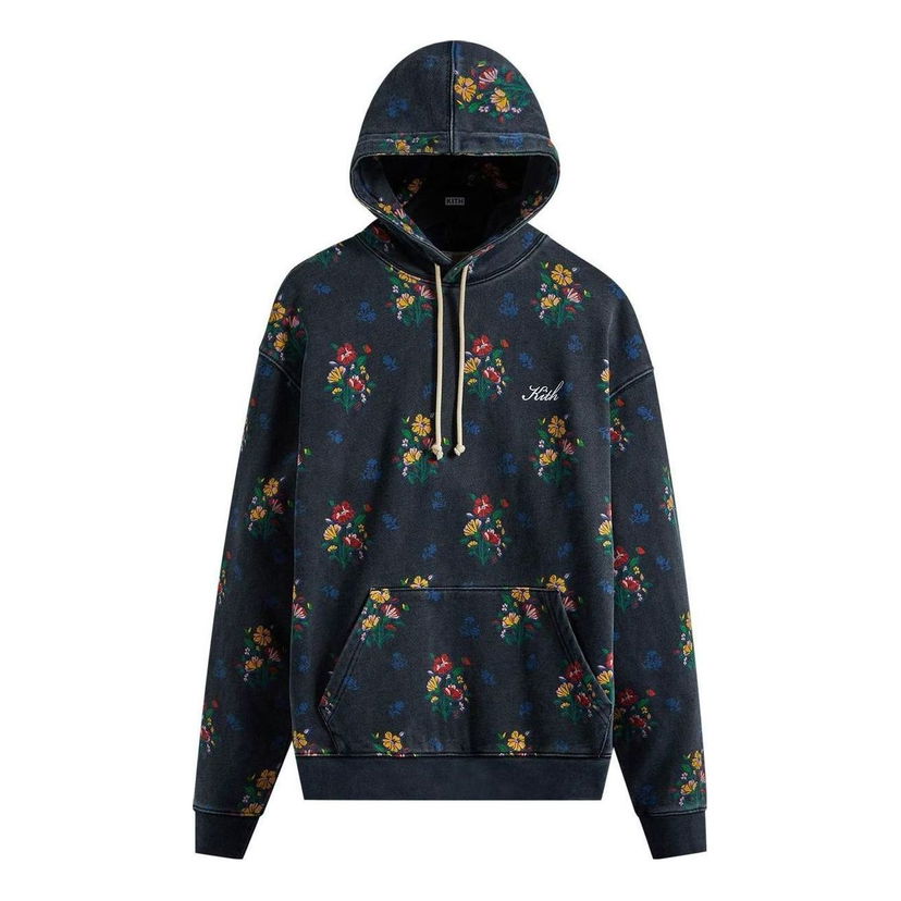 Mikina KITH KITH Williams III Floral Hoodie Čierna | KHM030295-413