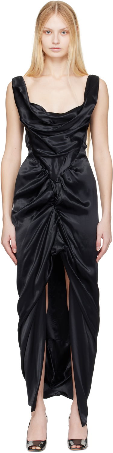 Šaty Vivienne Westwood Vivienne Westwood Panther Draped Maxi Dress Čierna | 1101035B-W0128-, 0