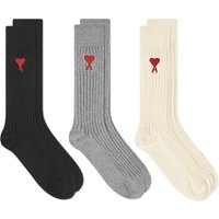 Ponožky AMI A Heart Socks - 3 Pack Rôznofarebný | BFUSC003-379-971, 2