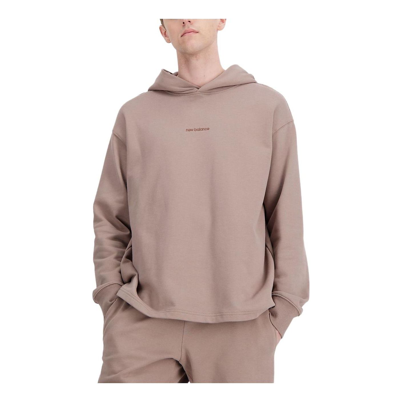 Mikina New Balance Athletics Linear Fleece Hoodie Hnedá | MT33559-MS, 0