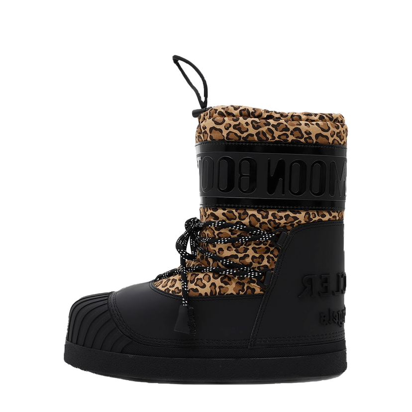 Tenisky a topánky Moncler Palm Angels x Shedir Snow Boots Black Leopard Print Čierna | 4H70000 - 02T1U230