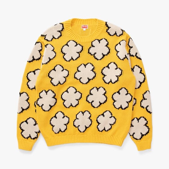 Sveter KENZO All Over Boke Flower Jumper Žltá | FD55PU3563CI.40, 0